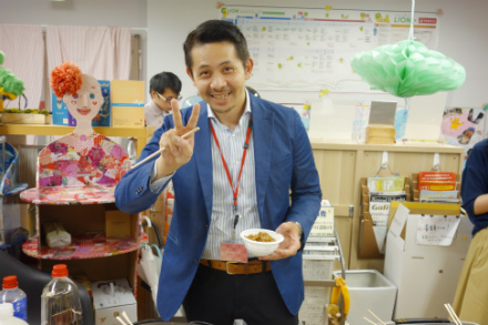 東京オフィスの曽川がこの日は福岡に。食べてみたかったんです！