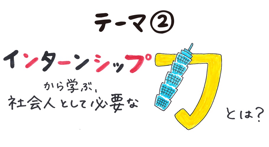 テーマ②インターンシップから学ぶ、社会人として必要な力とは？