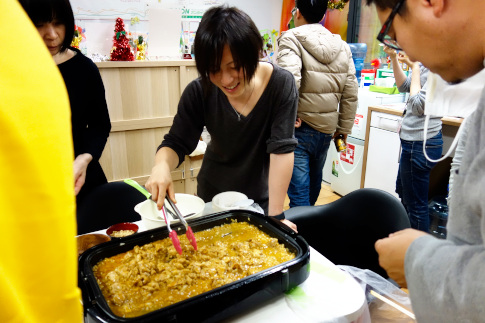 カレーみたいな色だね！