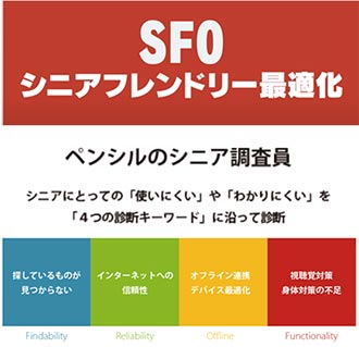 シニア対応サイト診断サービス（SFO）の提供