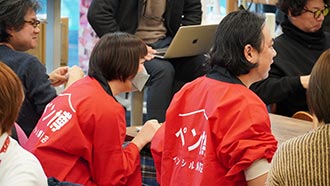 オリジナルはっぴの着用