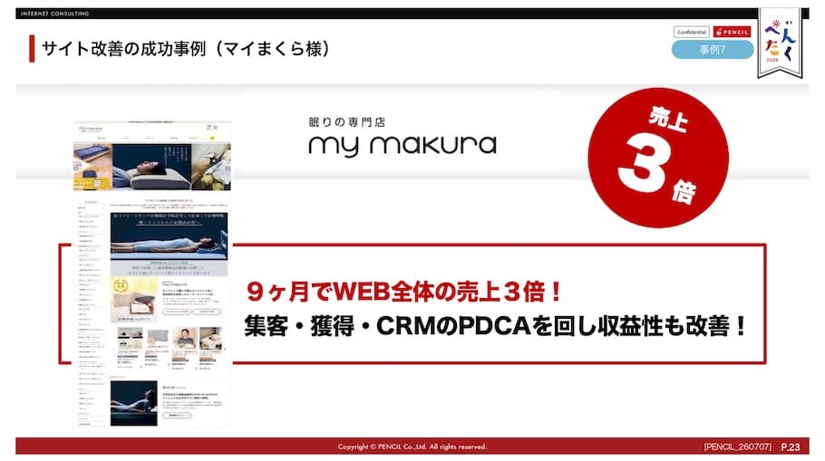 マイまくら様の成功事例